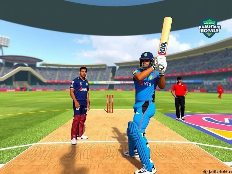 Rajasthani Royals VR batting interface